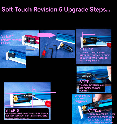 Soft-Touch(TM) Paste Retainer Upgrade Set for Permalex Holders Prior to  R4D  Rev 5 Large